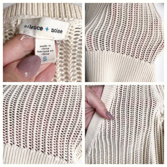 UO Silence + Noise Mesh Cardigan Sweater - Picture 10 of 10